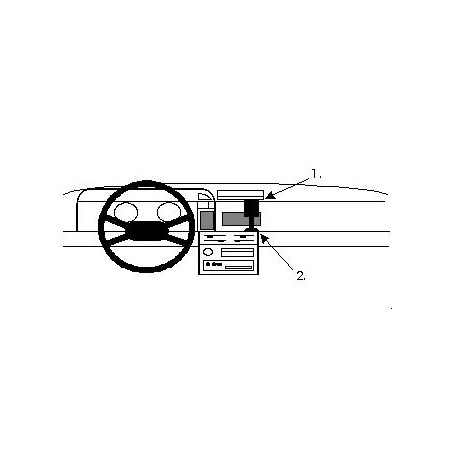 Brodit ProClip Center Mount - Nissan Sunny 1987-1990