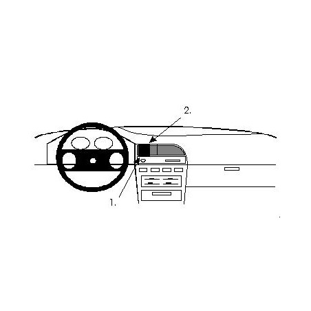 Brodit ProClip Center Mount - Nissan Sunny Combi 1991-1995